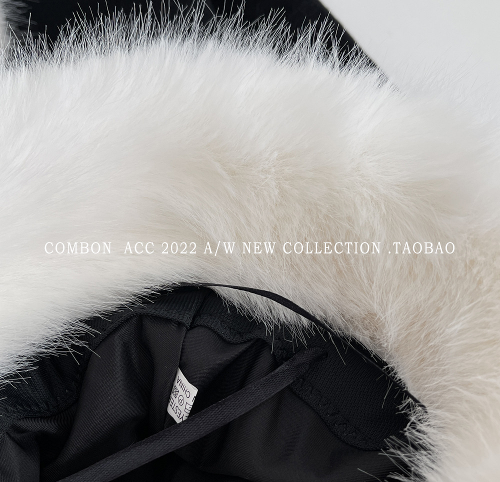 Nachahmung Fuchspelz Gras Kinder Herbst und Winter Plüsch Fischerhut Weiß Advanced Face Show Kleines warmes Ohr_voghion.com