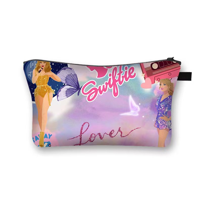 Amazon estilo caliente Taylor Swift bolsa de cosméticos bolsa de almacenamiento de gran capacidad bolsa de mano de moda con estampado femenino de moho
