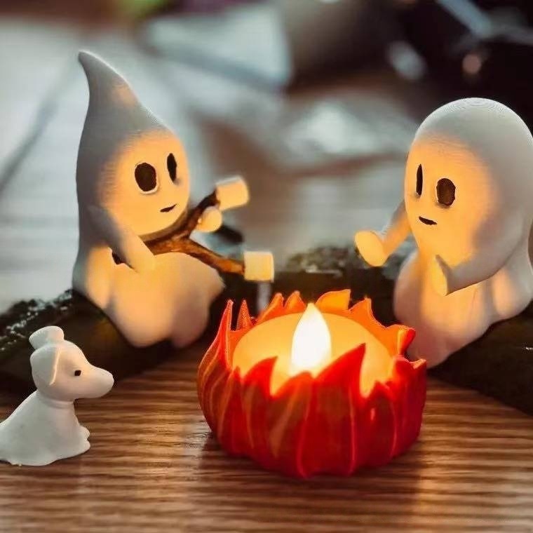 ゴースト キャンプファイヤー ギャザリング ゴースト キャンプファイヤー パーティー 樹脂オーナメント ハロウィン デコレーション|undefined