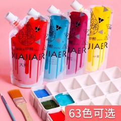 夏加尔300ML袋装丙烯颜料防水手绘墙绘diy绘画美术生专用丙烯颜料