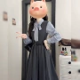 高知教师法式通勤连衣裙