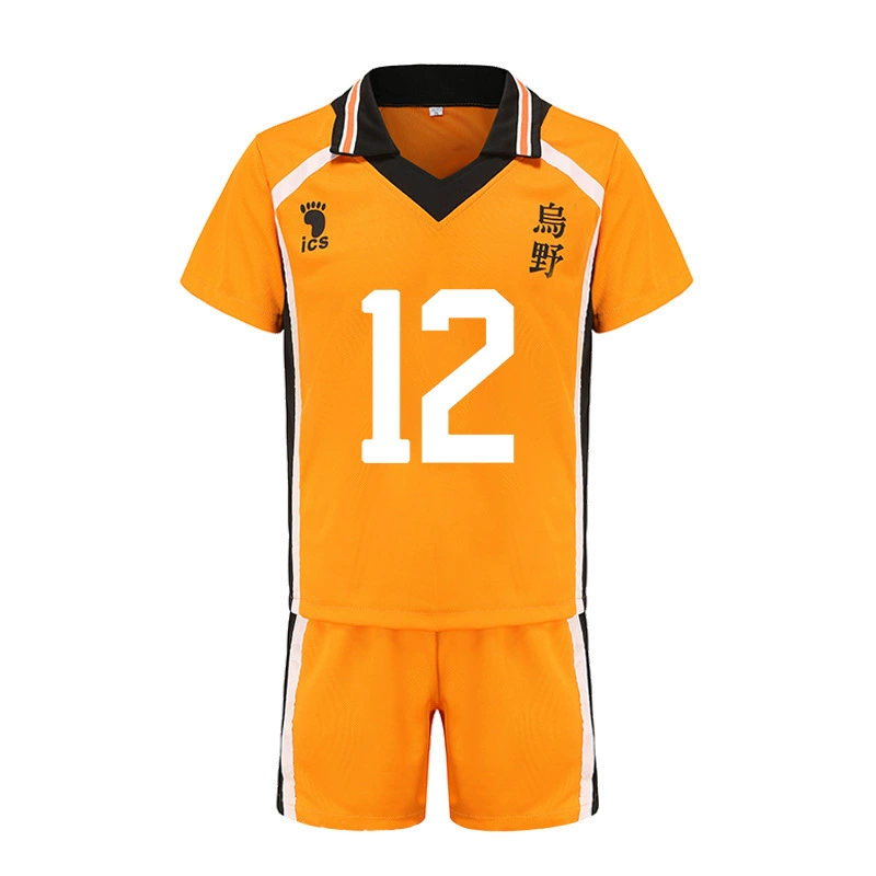 Косплей‑форма Haikyuu Karasuno, комплект майка и шорты для команды, размеры S–XXL