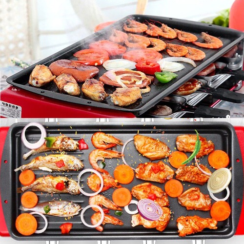 Wholesale household outdoor barbecue tools and accessories thickened medium and large frying pans non-stick baking pans