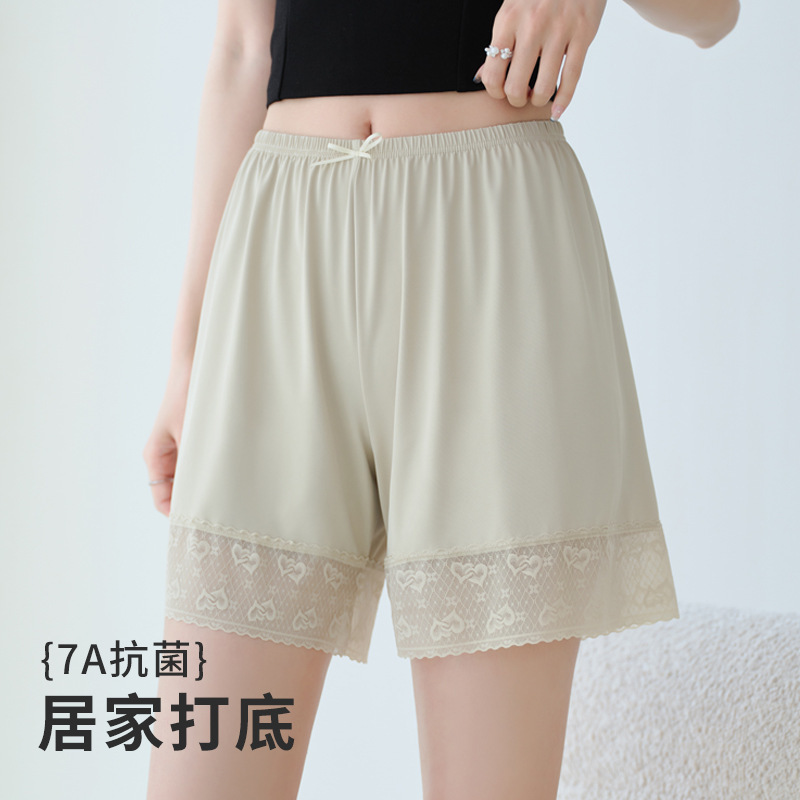 Loose Safety Pants Women's Anti-running Light Leggings Summer Ice Silk Shorts Thin Breathable Cool-feeling Mid-waist Three-point Pants Loose Safety Pants Women's Anti-running Light Leggings Summer Ice Silk Shorts Thin Breathable Cool-feeling Mid-waist Three-point Pants