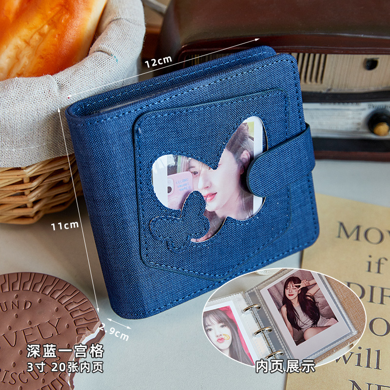 Tarjetas de mariposa hueca ins alto valor de la cara un GongGe álbum de fotos volantes de chicas 3 pulgadas tarjetas foto álbum