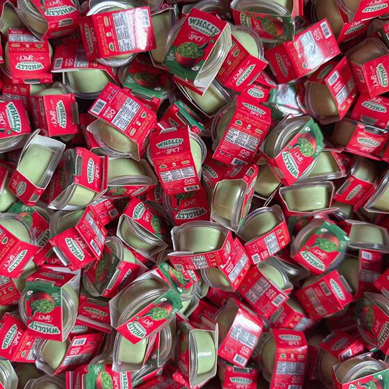 Genuine supermarket blind ball miniature mini surprise toy supermarket red avocado
