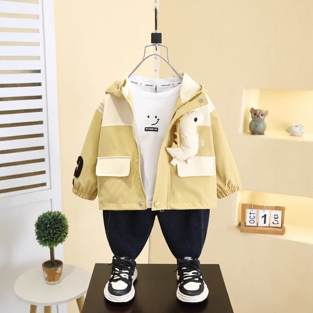 7561 cortavientos para niños para llevar chaqueta de primavera y otoño para niños 2025 nuevo estilo chaqueta casual ropa de chaqueta para niños image 2