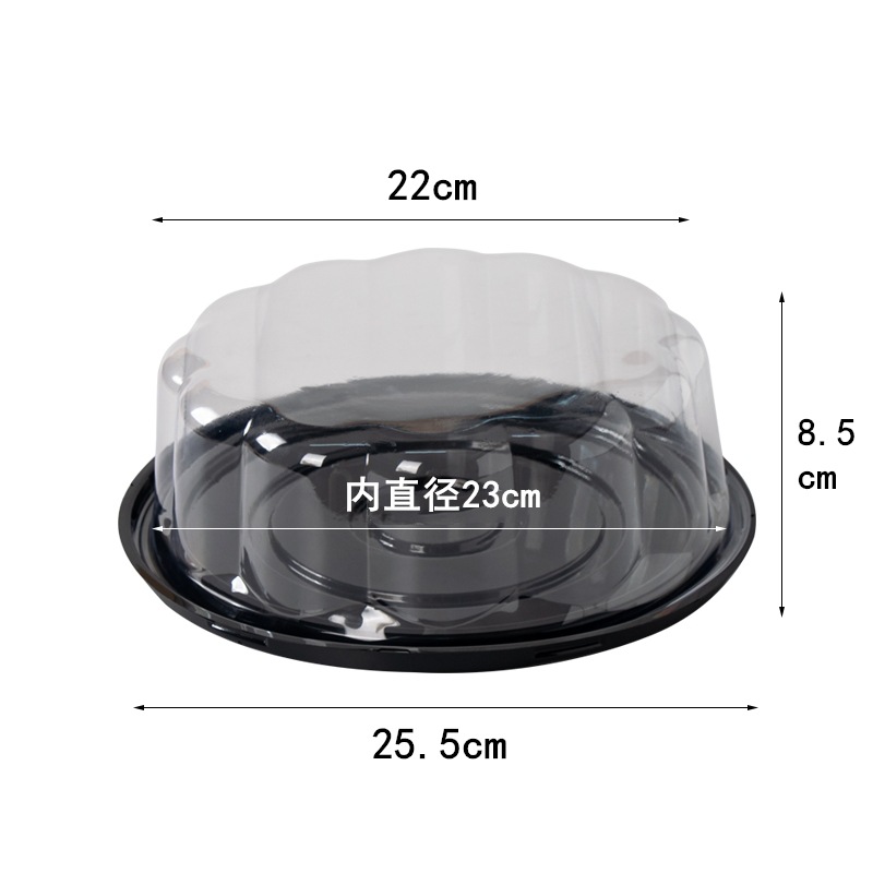 3/4 / 4 / 6 / 8 / 9 / 10 / 11 / 12 / 14 pulgadas caja de pastel caja de embalaje de pastel transparente caja de embalaje de mousse