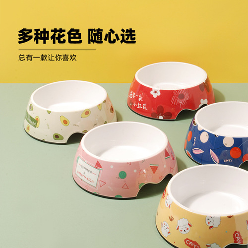 Stainless steel dog bowl food bowl melamine A5 material cat bowl wholesale pet bowl feeding food and water cat supplies dog bowl