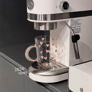 ins风高颜值玻璃杯马卡龙系彩色把手水杯耐热高硼硅玻璃杯子跨境