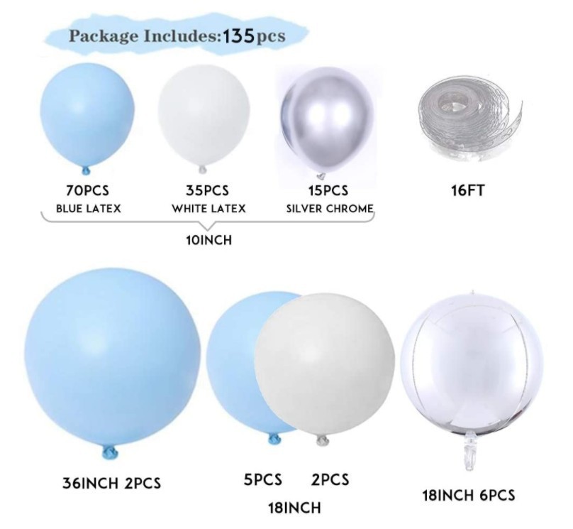 Solid Color Emulsion Party Balloon display picture 1