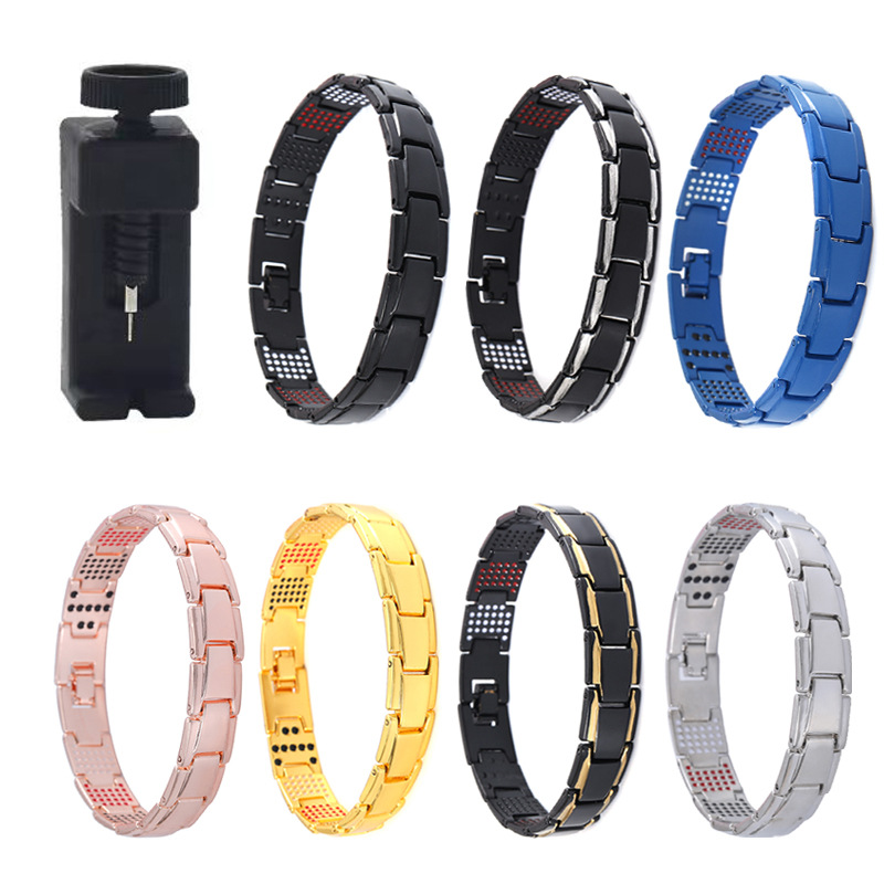 43g Weight Hip-Hop Geometric Zinc Alloy Plating Men's Bracelets Men's Chain Bracelets