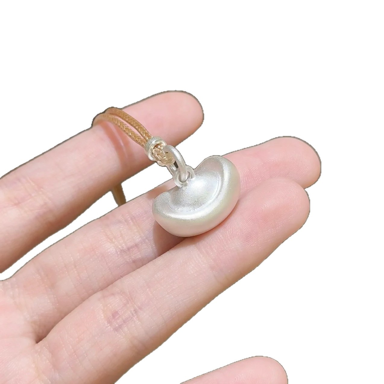 Collana yuanbao in argento antico per donna – pendente elegante_voghion.com