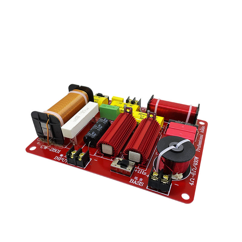 Altavoz cruzado altavoz frecuencia divisor tarjeta caja frecuencia punto fiebre ajustable alta potencia alta y baja dos divisor