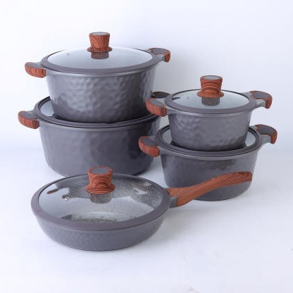 DONNOR Qili juego de 10 piezas-2 ollas cocina compleja olla antiadherente para el hogar cocina para el hogar juego de utensilios de cocina universal