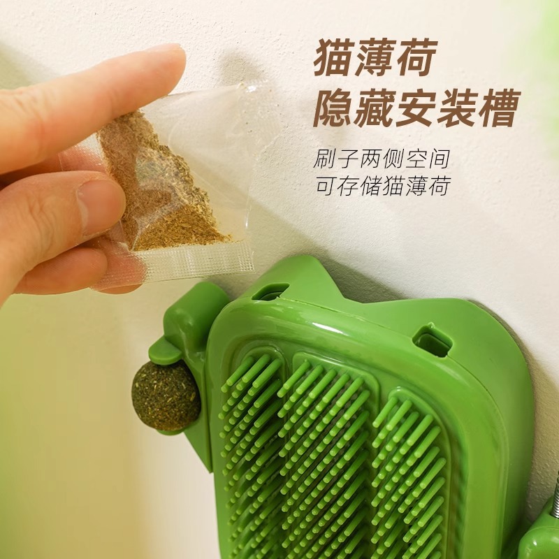 Dispositivo de picazón de gato, artefacto de piel de esquina, tablero de raspado de gato, sin caspa, cara, juguete de cosquillas, suministros para mascotas, juguetes para gatos