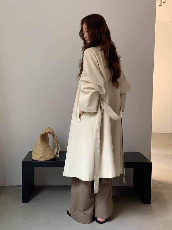 MOXI 十三行女装2025秋季新款风衣外套女高级感过膝长款风衣|undefined