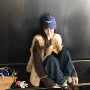 保暖无袖环保皮毛一体马夹