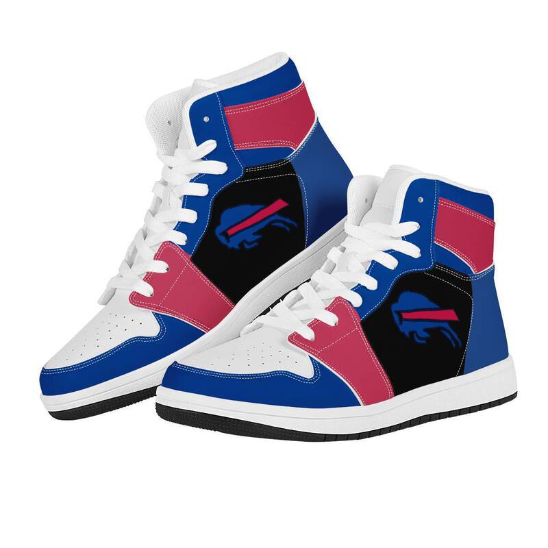 American NFL Football Team Alliance Barlo Buffalo Team Print High-top Basketball shoes Export Sports Sneakers American NFL Football Team Alliance Barlo Buffalo Team Print High-top Basketball shoes Export Sports Sneakers