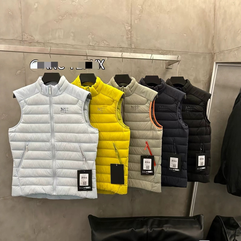 Bird's new down vest, Cerium Ves90, white goose down, solid color, casual, zip-up, stand-up collar jacket Bird's new down vest, Cerium Ves90, white goose down, solid color, casual, zip-up, stand-up collar jacket