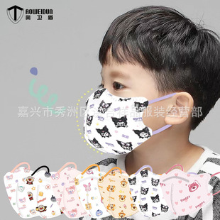 Детская трехмерная мультяшная медицинская маска, семейный стиль