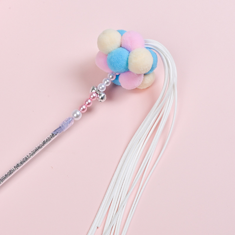 Hada divertido gato palo mordedura-resistente gato juguete perezoso divertido gato artefacto pluma Bell gato suministros para mascotas al por mayor transfronteriza