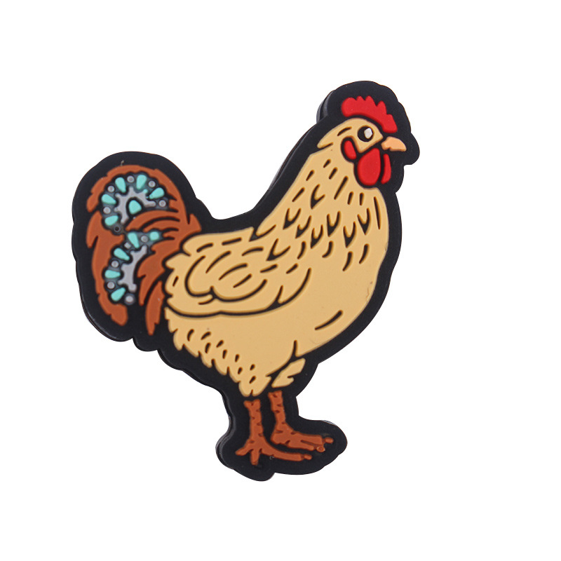 Productos para bebés caricatura silicona perlas de gallo DIY bebé molar tetina cadena de pulsera de goma juguetes accesorios