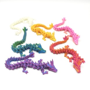 3D Printed Dragon Egg Dragon Gift Box Set Decoration Creative Trendy Gemstone Dragon Ornament Figurine Gift with Dazzling Colors