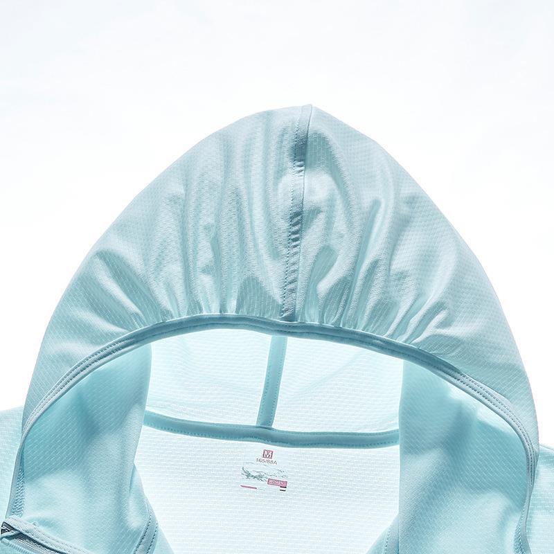 Upf50 + Ice Silk ropa de protección solar de verano para hombres y mujeres al aire libre ligero protección UV ropa de protección solar abrigo de piel rompevientos