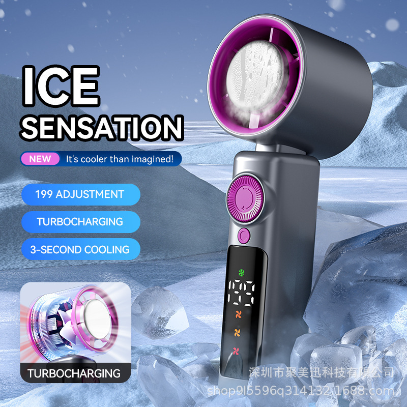 2026 New Model Handheld Mini Fan, Small Portable Ultra-High-Speed Energy-Saving Mini Air Cooler, Silent 2026 New Model Handheld Mini Fan, Small Portable Ultra-High-Speed Energy-Saving Mini Air Cooler, Silent