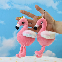 网红火烈鸟毛绒挂件小鸟玩具玩偶包包配饰钥匙扣婚庆抛洒玩偶礼物