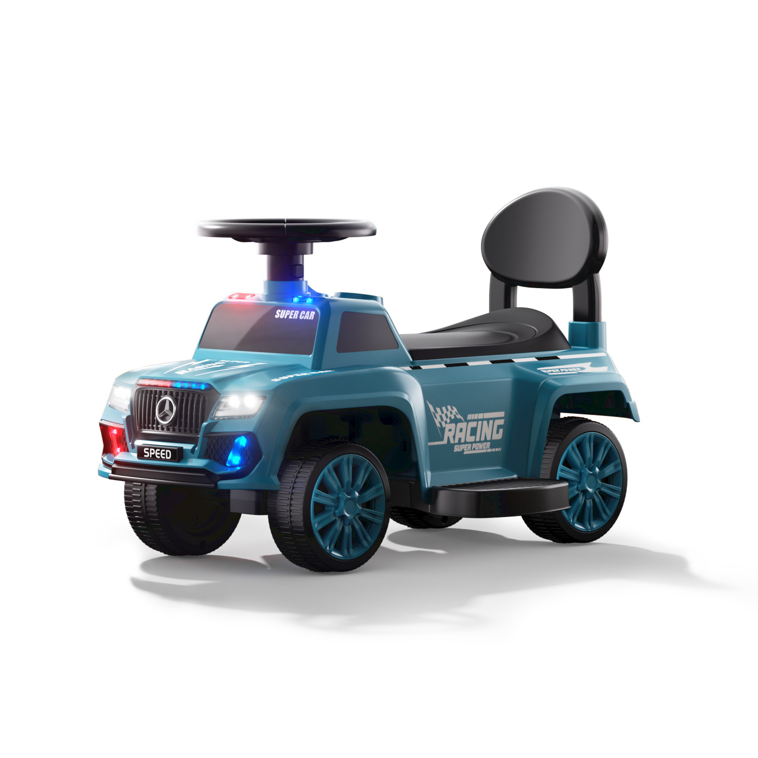 Nuevo patín eléctrico para niños patín anti-rollback puzzle educación temprana protección de seguridad caminante motocicleta de playa