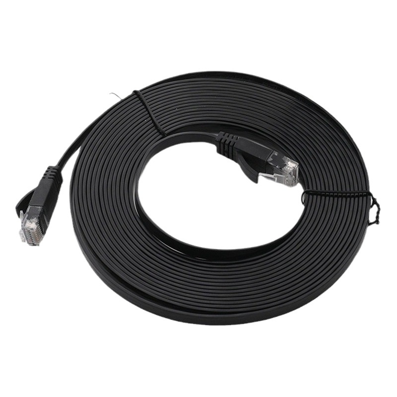 フラットCAT6Eコンピューターネットワークケーブル フラットジャンパー6カテゴリネットワークケーブル 超6カテゴリネットワークルータ接続ケーブル