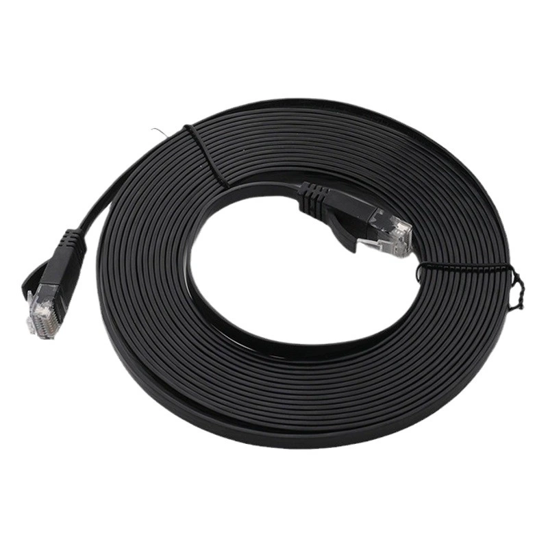 Плоский компьютерный сетевой кабель CAT6E. Плоская перемычка. Сетевой кабель категории 6. Сетевой кабель категории 6.