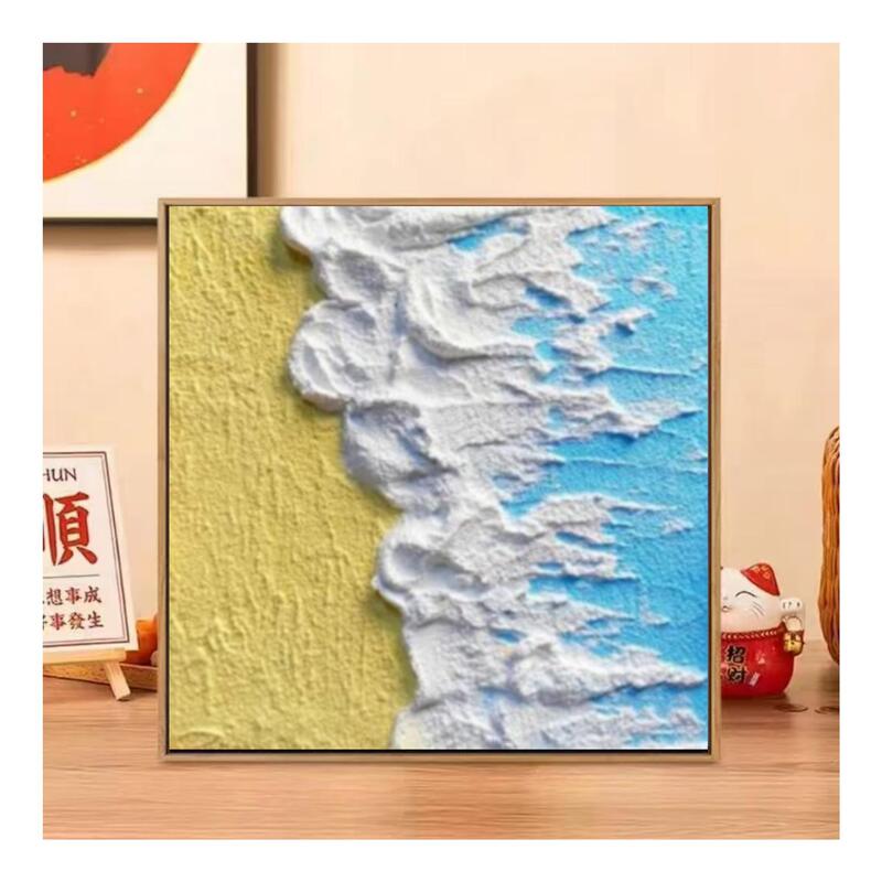 20*20数字肌理画diy网红手作店批发摆摊手工石英砂立体浮雕装饰画|undefined