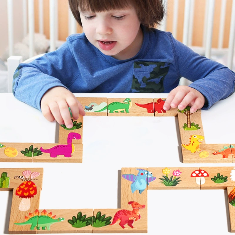 Brainteaser wooden dinosaur solitaire puzzle, ages 6+, 16.5×15×2.5 cm, CPC/CE