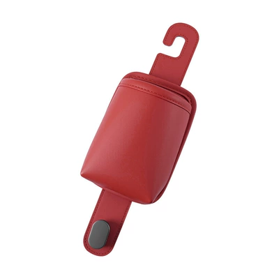 Car cup holder/beverage holder for seat back, multifunctional - wine-red