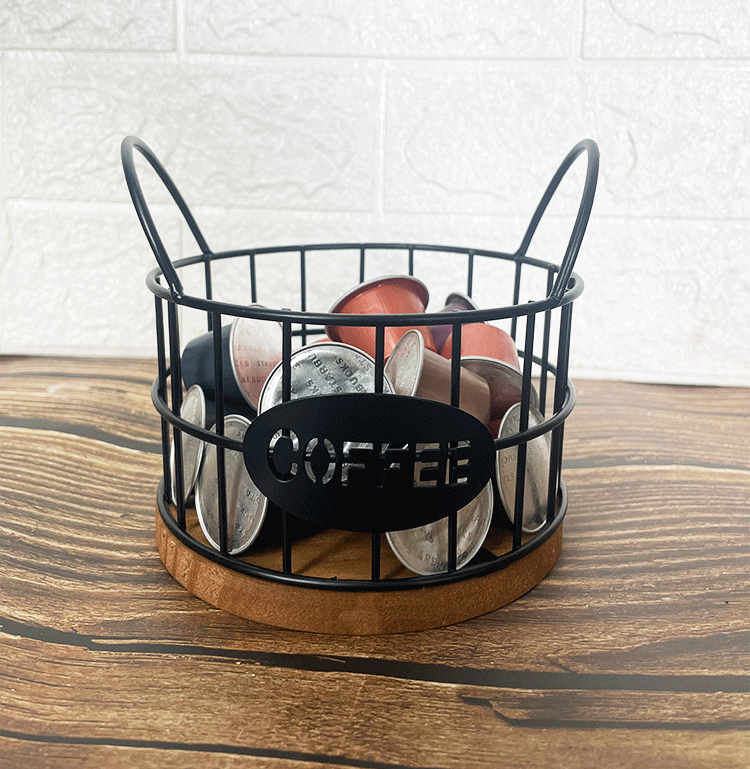 Solid Color Pattern Casual, Classical Style Casual Classical Solid Color Iron Coffee Basket