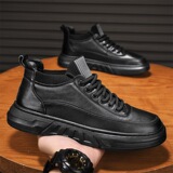 Демисезонная повседневная обувь в английском стиле, удерживающие тепло короткие сапоги для кожаной обуви, в британском стиле, оптовые продажи