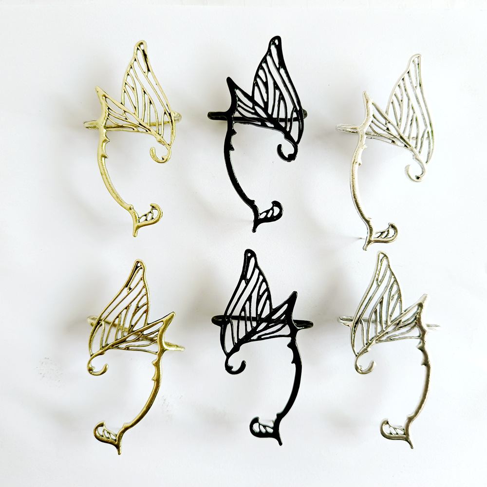 11g Weight Earrings Classification 1 Piece Quantity Holiday Occasion Alloy Material Wings Pattern Unisex Gender Plating, Hollow Out Design Fashion Style Fashion Wings Alloy Plating Hollow Out Unisex Earrings 1 Piece 1