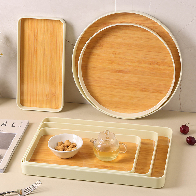 Bandeja de melamina, cocina, hogar, lujo ligero, taza de té, taza de agua, bandeja de té, red japonesa, sala de estar, plato de frutas, plato