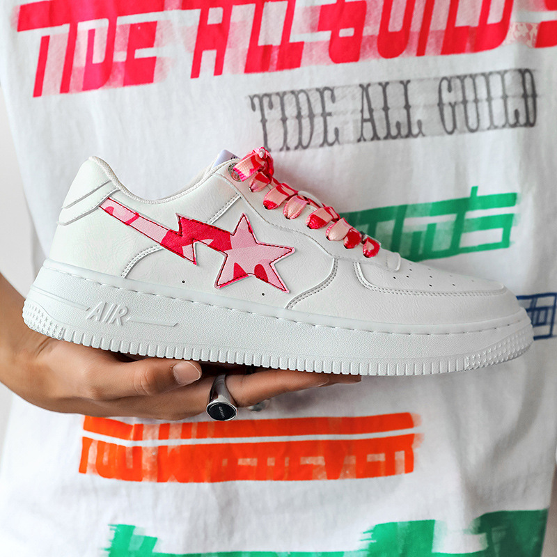 Star Sneakers Trendige weiße Herrenschuhe A ir Force One A j-Schuhe für Herren Skateboardschuhe für Herren Wang Yuans Putian-Schuhe im gleichen Stil_voghion.com