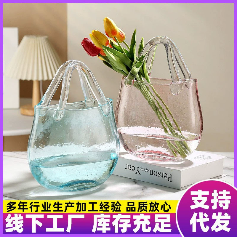 Сетка красная карта аквариум гостиная скандинавские творческие пузырьки сумки стеклянная ваза прозрачная гидропонная экологическая украшение