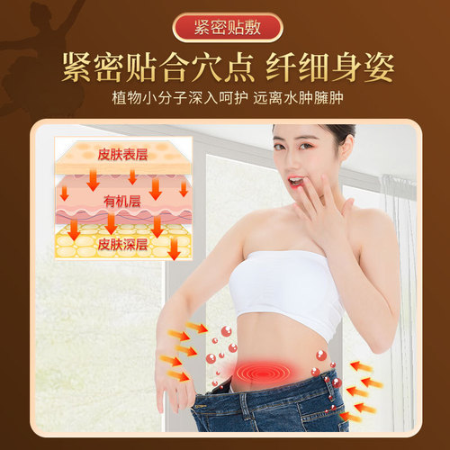 Tibetan Secret Formula L-Carnitine Water Condensing Patch Light Pose Patch Big Stomach Patch Lazy Person Patch Moxa Herb Waist Slimming Patch