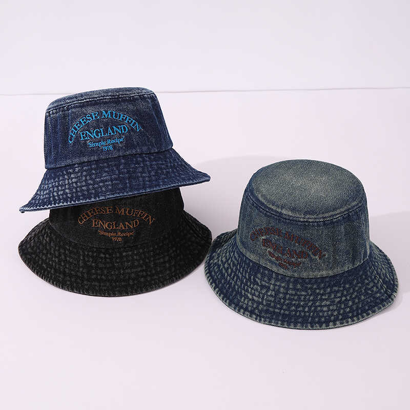 Primavera y otoño niños vaqueros sombrero pescador sombrero de visor grande sombrero de viaje estilo coreano estilo exterior sombrero de baño solar para hombres y mujeres