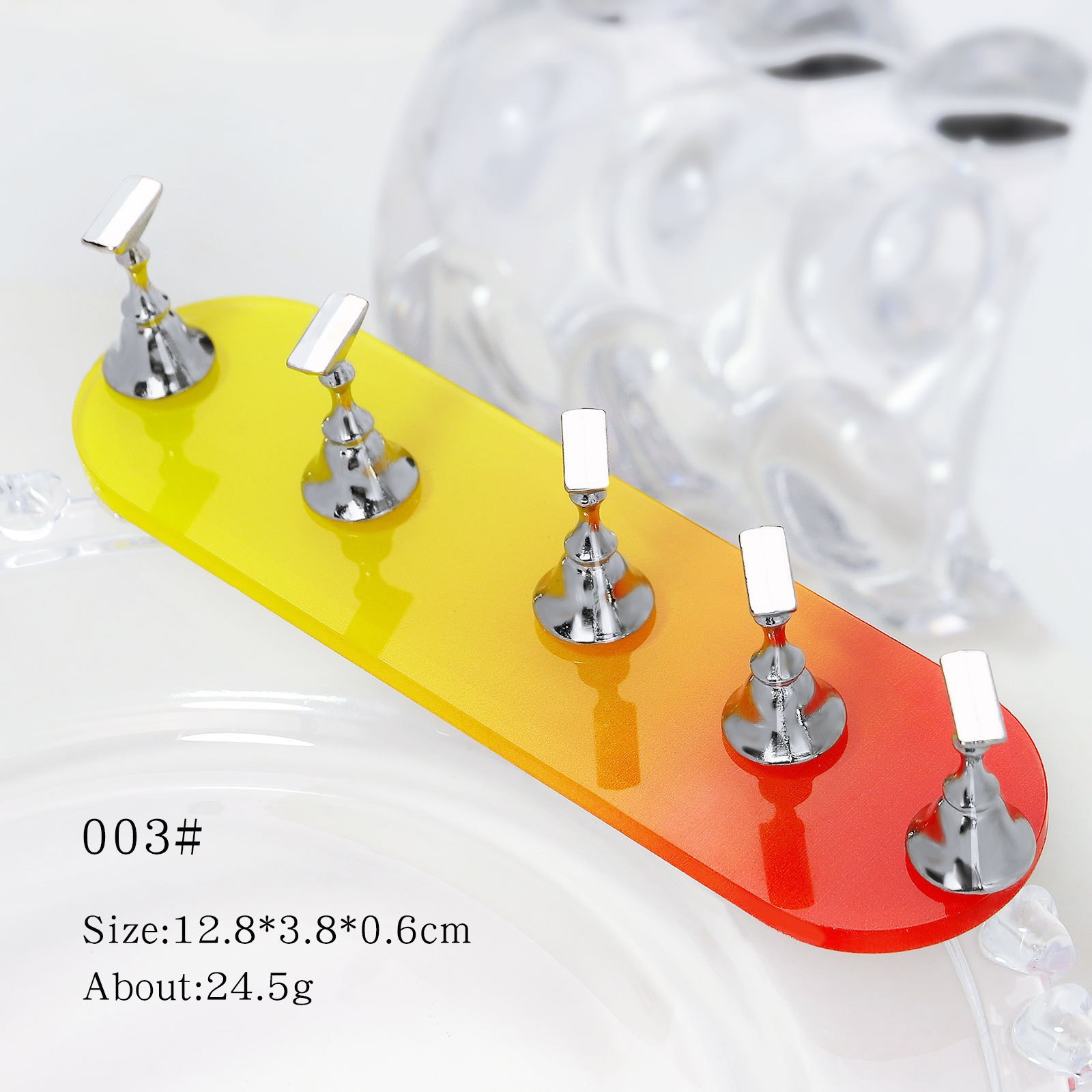 OMqt0518-03 빨간색과 노란색 그라데이션 트레이 [네일 트레이 5개 포함]