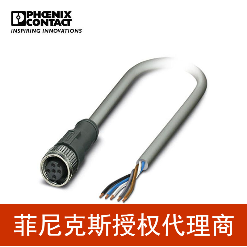 菲尼克斯 传感器/执行器电缆 - SAC-5P-2,0-C10/M12FS - 1411755