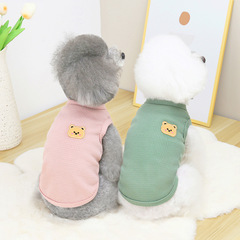 ペット犬猫服22春夏新作カジュアルテディ比熊法斗子犬シック熊tシャツ服