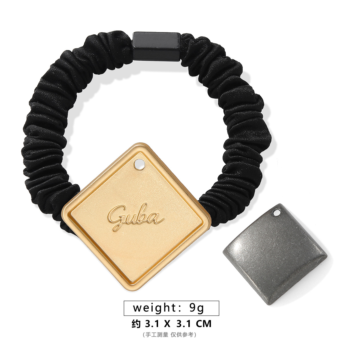 다이아몬드 모양의 소장 머리끈 [뚜껑이 있는 매트 골드]