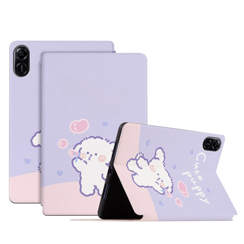 Подходит для Honor 11.5-дюймов PAD планшета, съемный кожаный чехол, милый мультяшный рисунок, акварель X9 X8 Pro защитный корпус